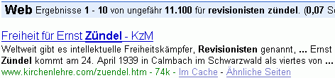 revisionisten zündel bei G.