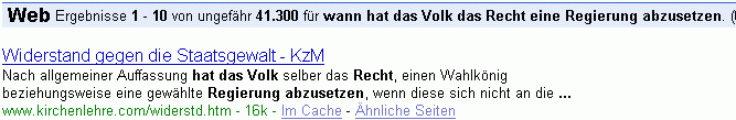 wann hat das Volk das Recht eine Regierung abzusetzen bei G.