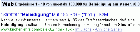 Beleidigung am steuer bei G.