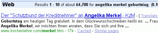 angelika merkel geburtstag bei G.