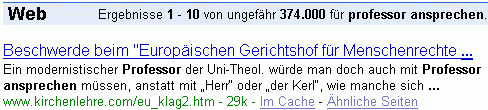 professor ansprechen bei G.