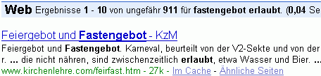 fastengebot erlaubt bei G.
