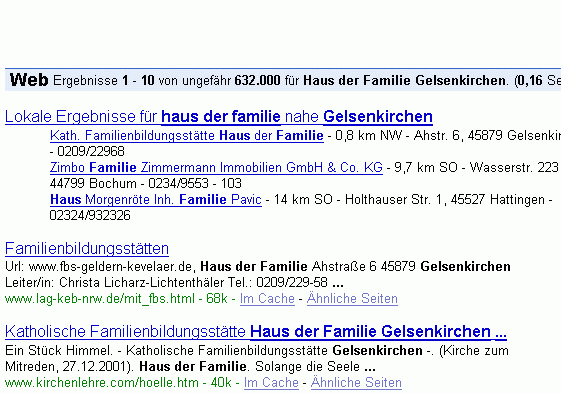 Haus der Familie Gelsenkirchen bei G.