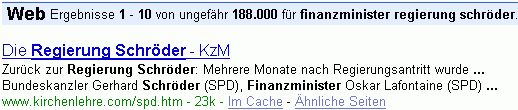 finanzminister regierung schröder