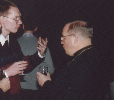 Rolf Lingen 1994 im "Bistum Chur"
      als "Priesterkandidat" mit "Bischof" Wolfgang
      Haas (ca. 45 J.)