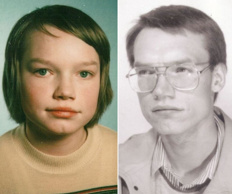 Mit 13 Jahren
      (links) noch ungebremster Fanatiker von "Vatikanum 2";
      mit 19 Jahren (rechts) hat das Grübeln über die
      "Klosterschule" bereits begonnen. Ach, hätte ich doch
      früher den "Sedisvakantismus" ergriffen!