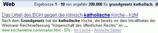 grundgesetz katholisch bei G.