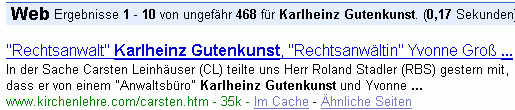 Karlheinz Gutenkunst bei G.