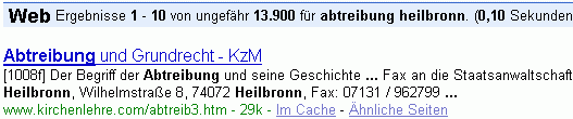 abtreibung heilbronn bei G.