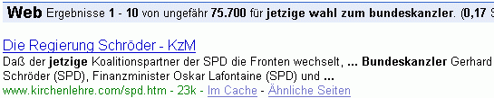 jetzige wahl zum bundeskanzler bei G.