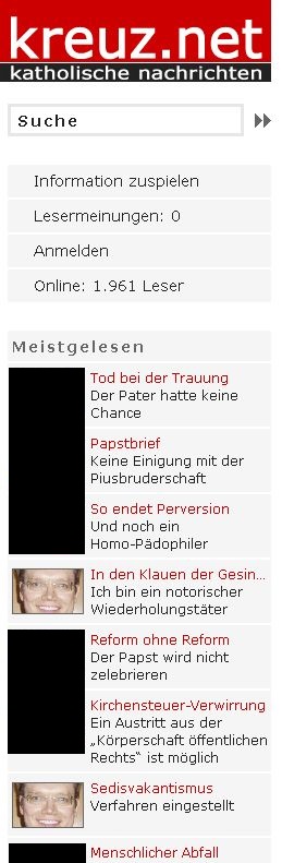 Sedisvakantismus bei kreuz.net