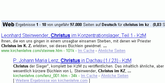 christus im kz bei G.