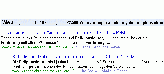 forderungen an einen guten religionslehrer -uni-bamberg.de bei G.