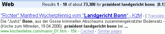 präsident landgericht bonn bei G.