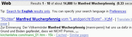 Manfred Wucherpfennig bei Google