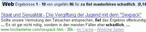 zu fiel masturbiren schädlich bei G.