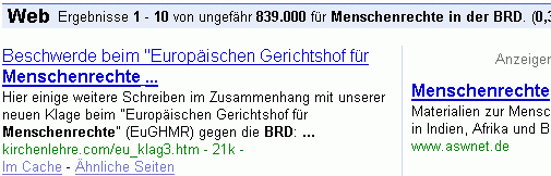 menschenrechte in der brd bei Google