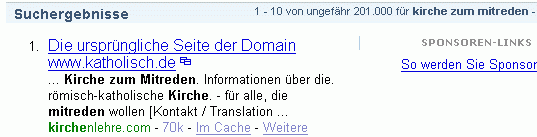 kirche zum mitreden bei Yahoo