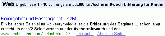 Aschermittwoch Erklärung für Kinder bei G.
