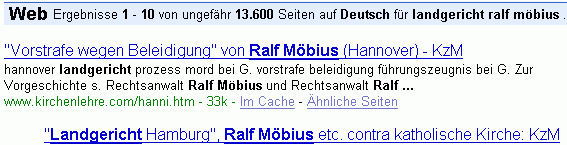 landgericht ralf möbius bei G.