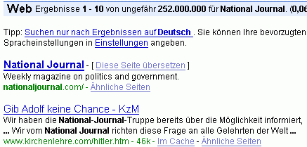 National Journal bei G.