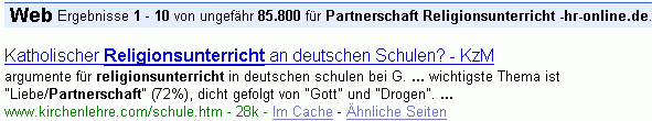 Partnerschaft Religionsunterricht -hr-online.de bei G.