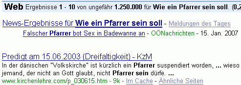 Wie ein Pfarrer sein soll bei G.