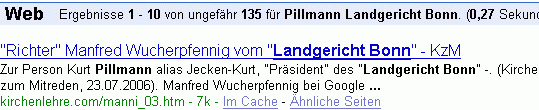 Pillmann Landgericht Bonn bei G.