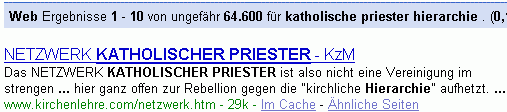 katholische priester hierarchie bei G.