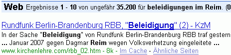 beleidigungen im Reim bei G.