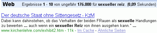 sexueller reiz bei G.