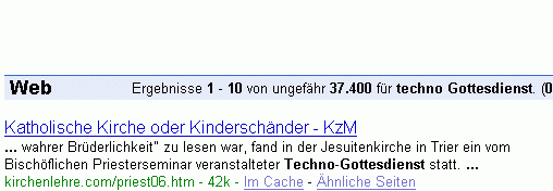 techno Gottesdienst bei G.