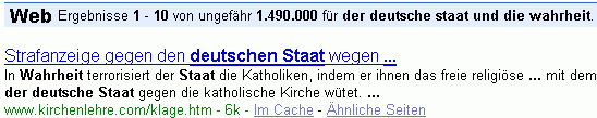 der deutsche staat und die wahrheit bei G.