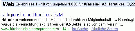 Was sind V2 Häretiker bei Gl.