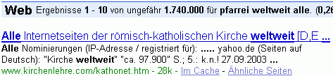 pfarrei weltweit alle bei G.