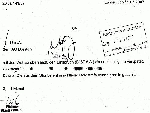 (Wilms) Staatsanwältin