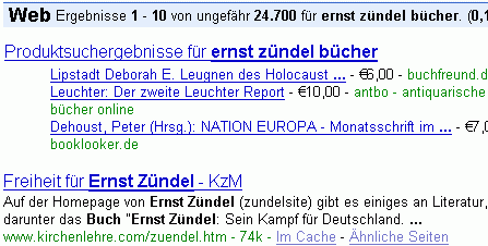 ernst zündel bücher bei G.