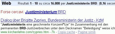 Justizministerin BRD bei G.